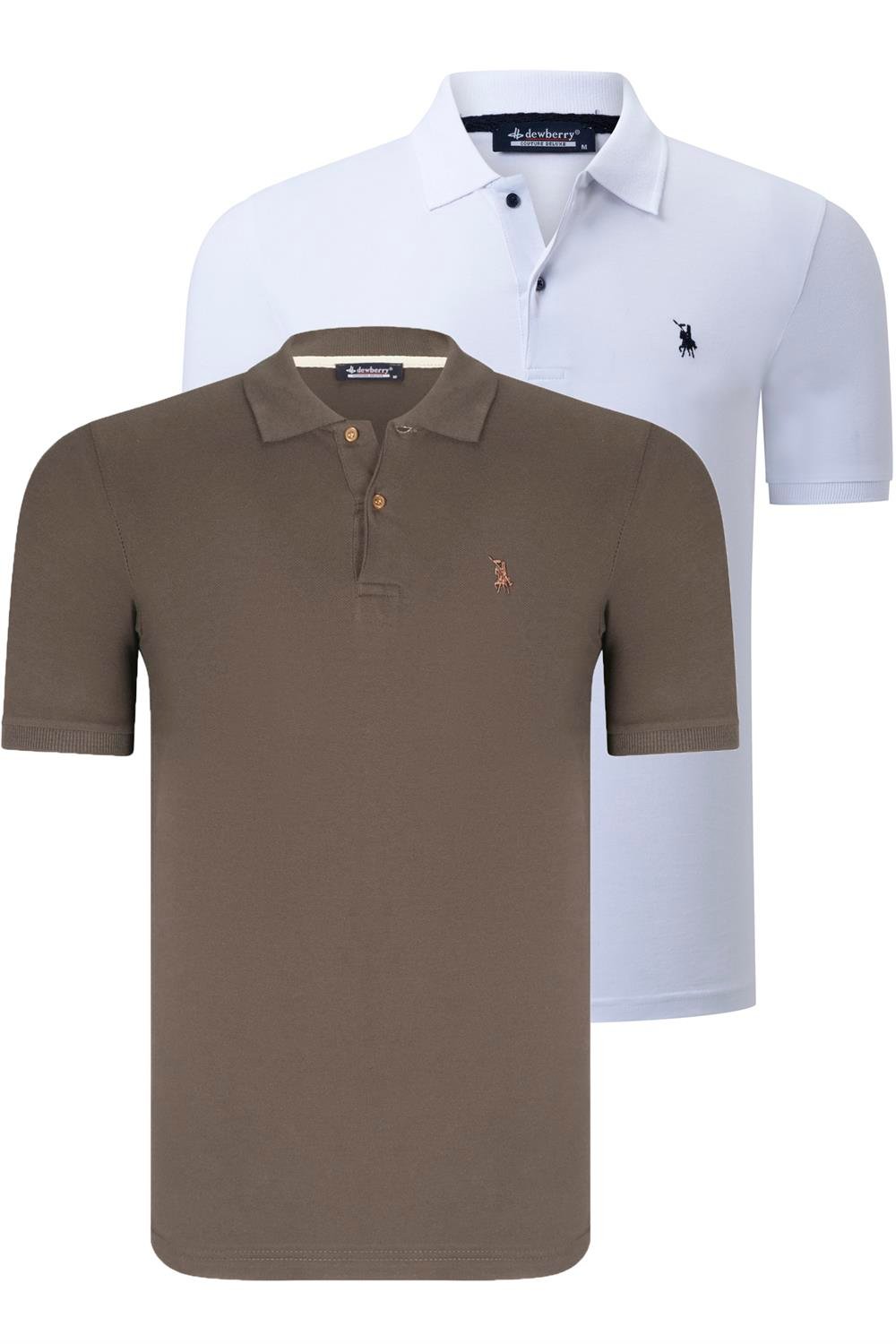 Tricou polo de barbati, dewberry