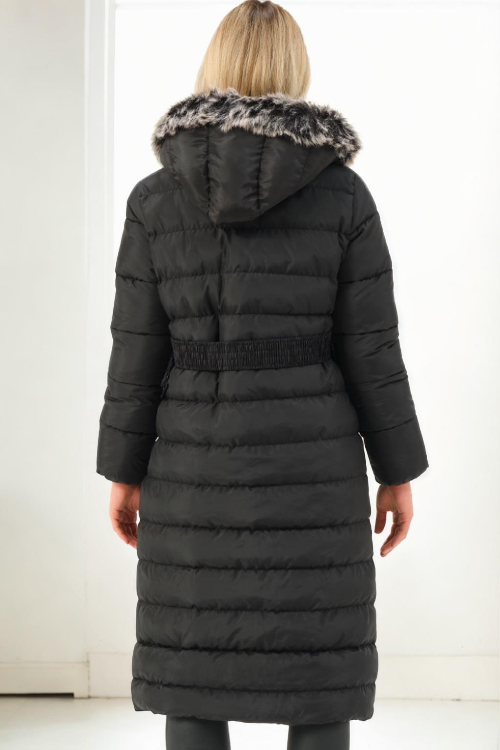 Z6779 DEWBERRY WOMEN'S COAT-BLACK-1