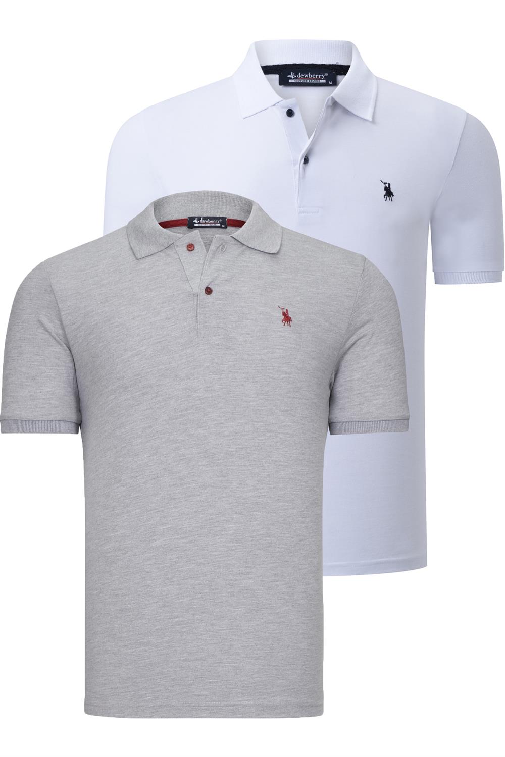 Tricou polo de barbati, dewberry