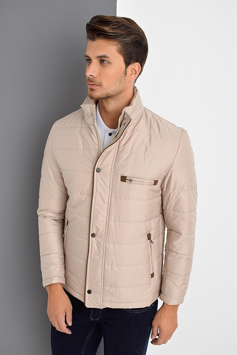 M8625 DEWBERRY MEN&#039;S COAT-BEIGE