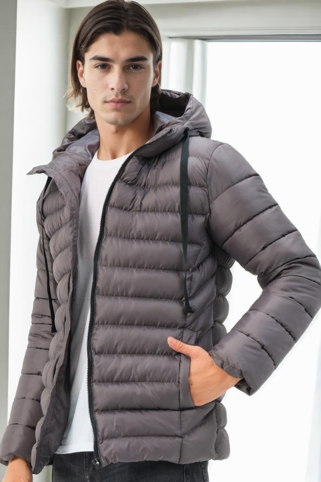 M8658 DEWBERRY MEN&#039;S COAT-ANTHRACITE-1