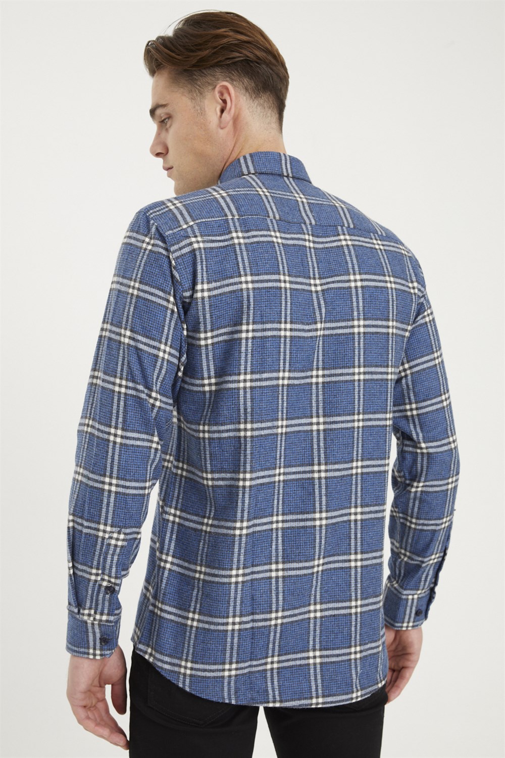 G699 DEWBERRY MEN'S SHIRT-NAVY BLUE