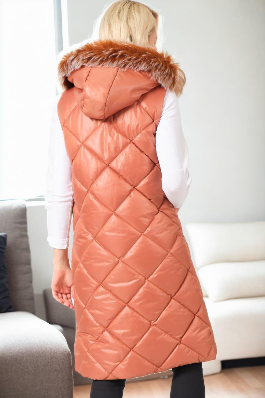 Z6717 DEWBERRY WOMEN'S VEST-TABA-2