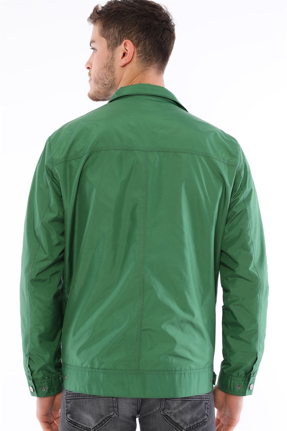 M8646 DEWBERRY MEN&#039;S SLIM COAT-GREEN