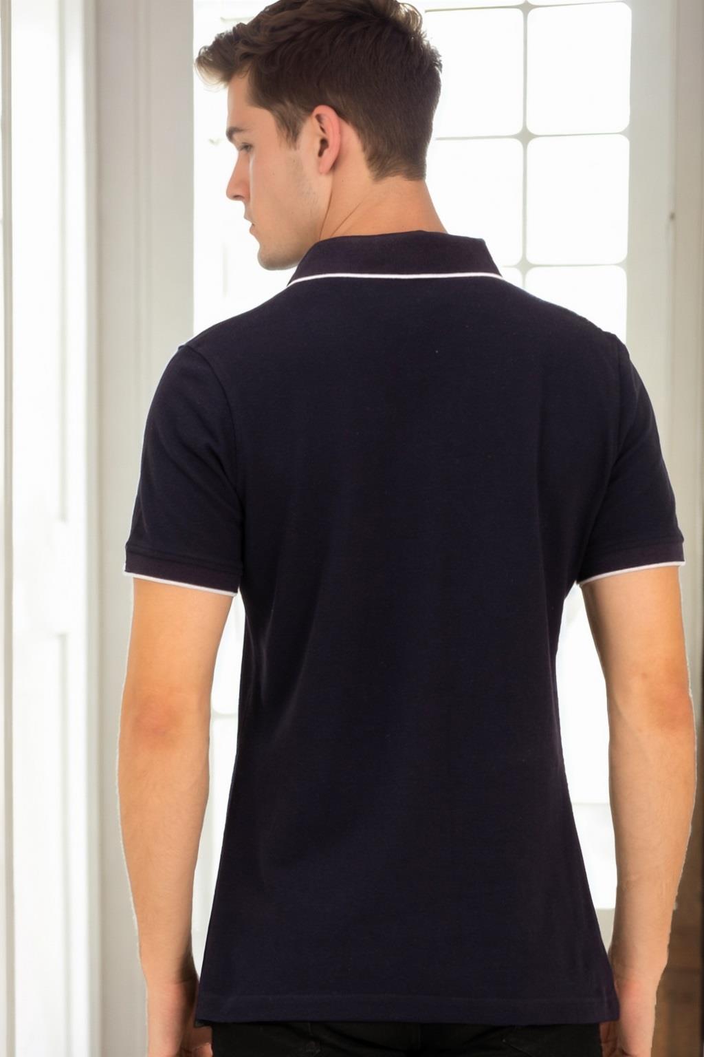 T9579 DEWBERRY MEN'S T-SHIRT-NAVY BLUE