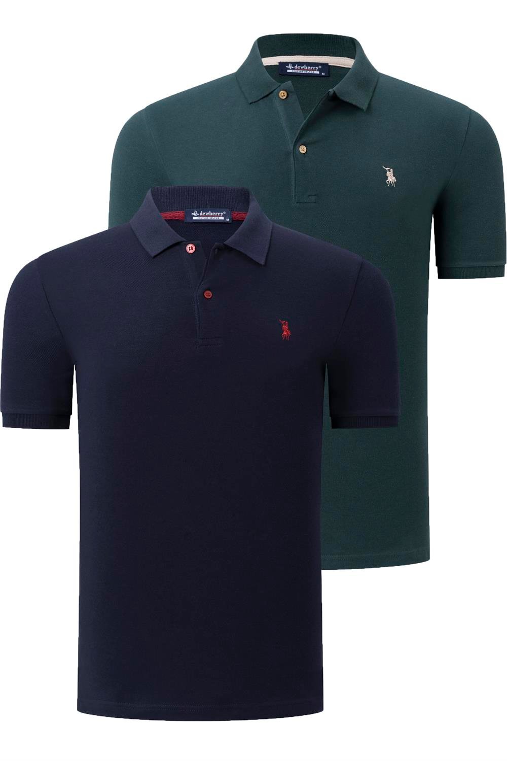 Tricou polo de barbati, dewberry