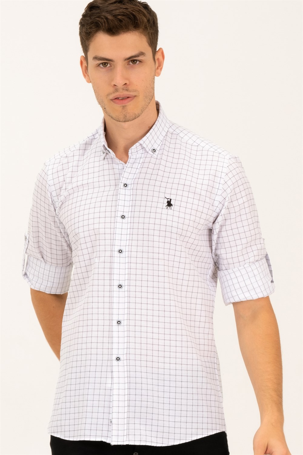 Camasa barbati, dewberry Patterned