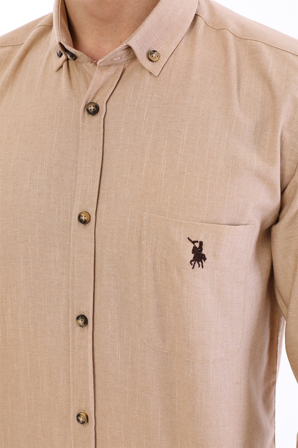 G723 DEWBERRY MEN'S SHIRT-BEIGE