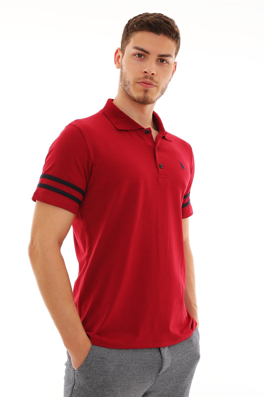 Tricou polo bărbați dewberry