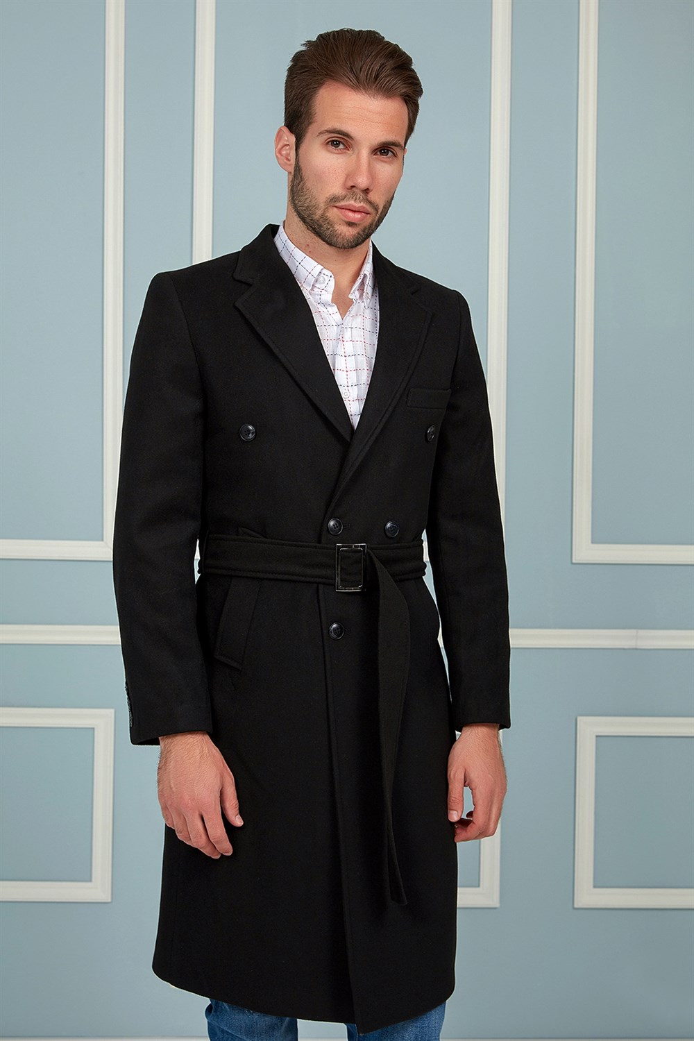 PLT8382 DEWBERRY MEN'S COAT-BLACK