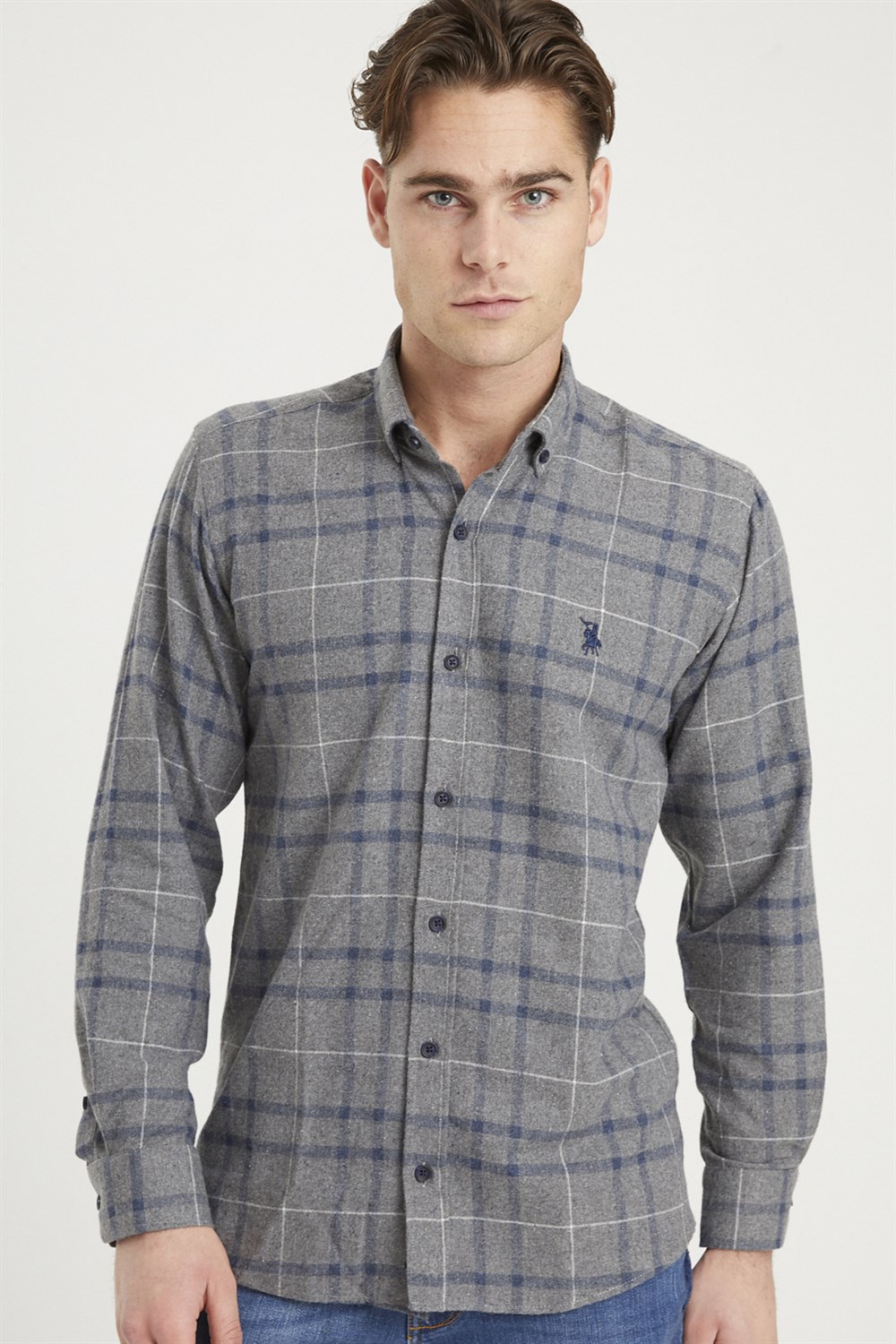 G701 DEWBERRY MEN&#039;S SHIRT-ANTHRACITE