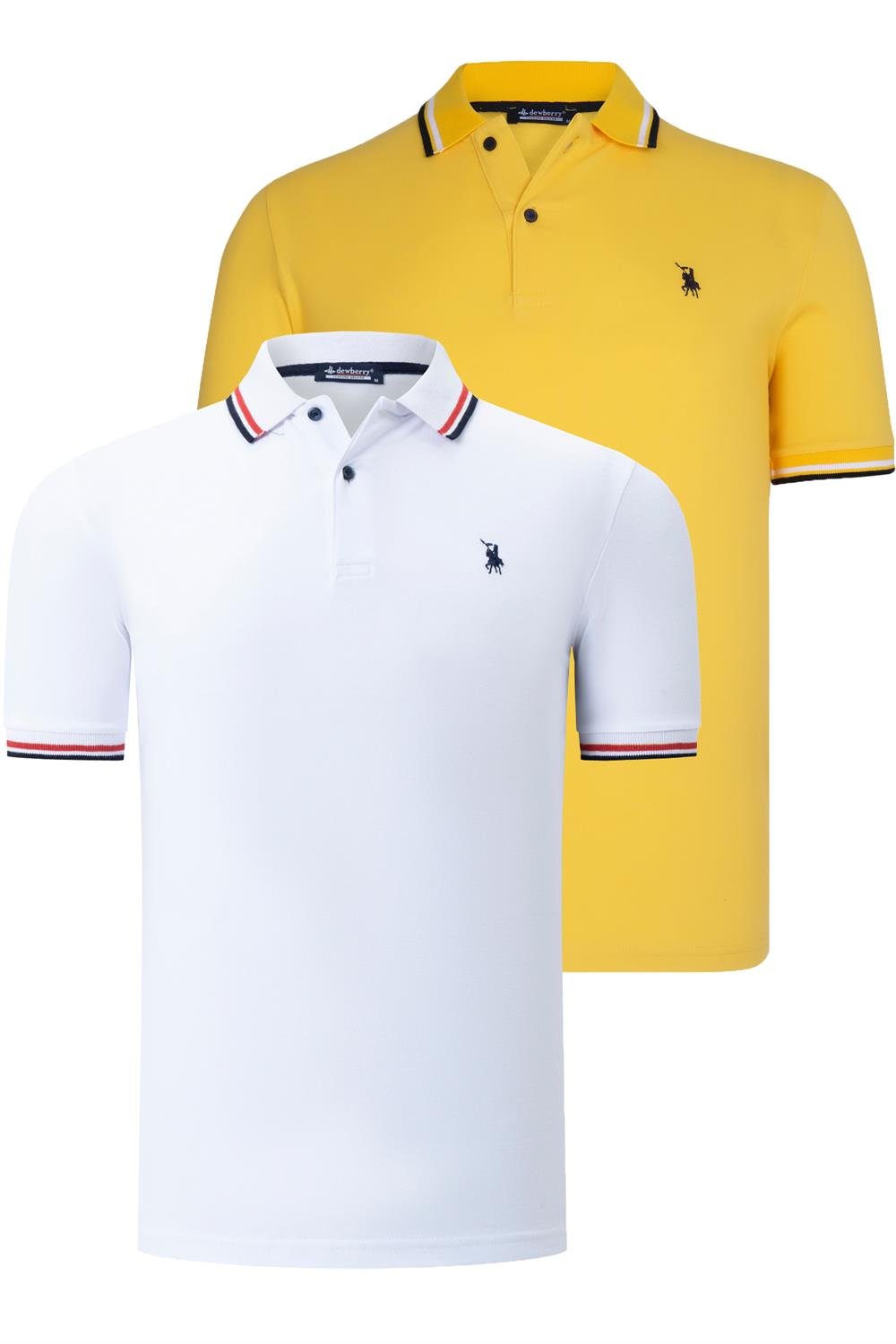 Tricou polo de barbati, dewberry