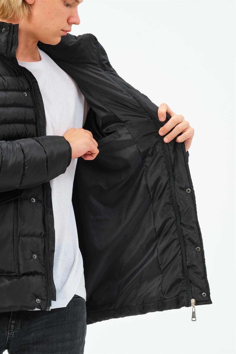 M8657 DEWBERRY MEN&#039;S COAT-BLACK