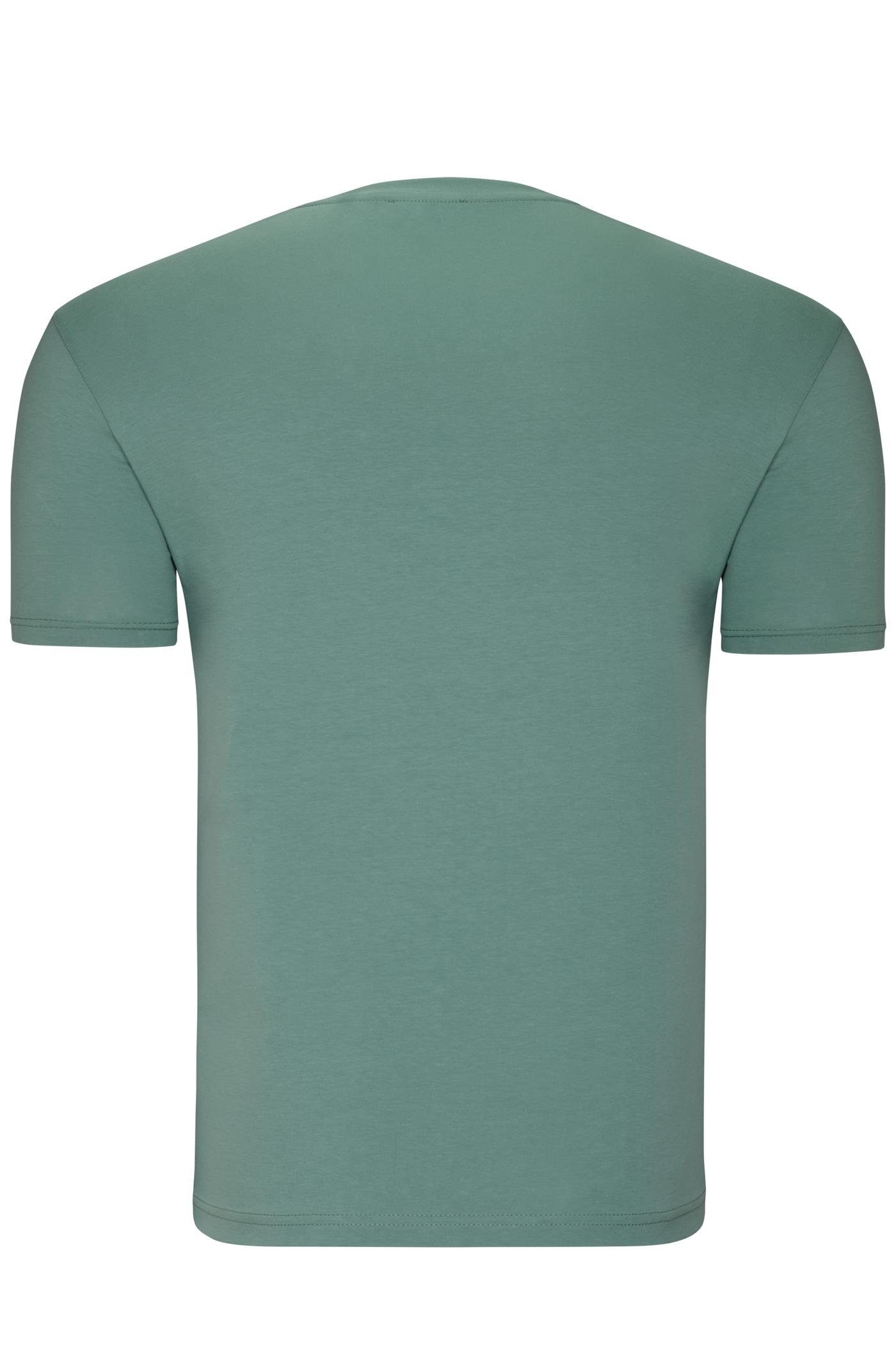 T9568 DEWBERRY V-NECK MEN'S T-SHIRT-LIGHT GREEN
