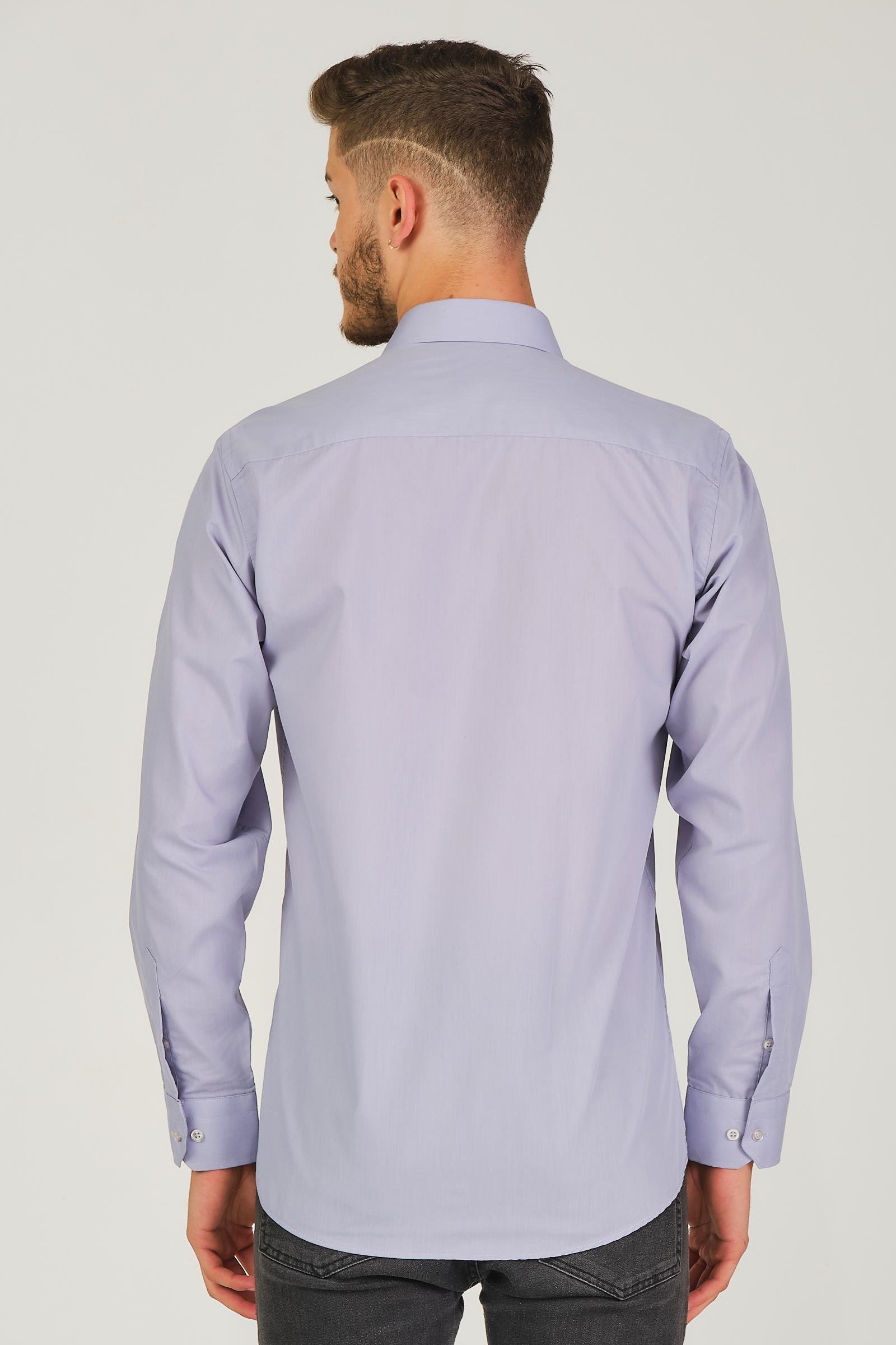 G926 DEWBERRY MEN&#039;S SHIRT-GREY