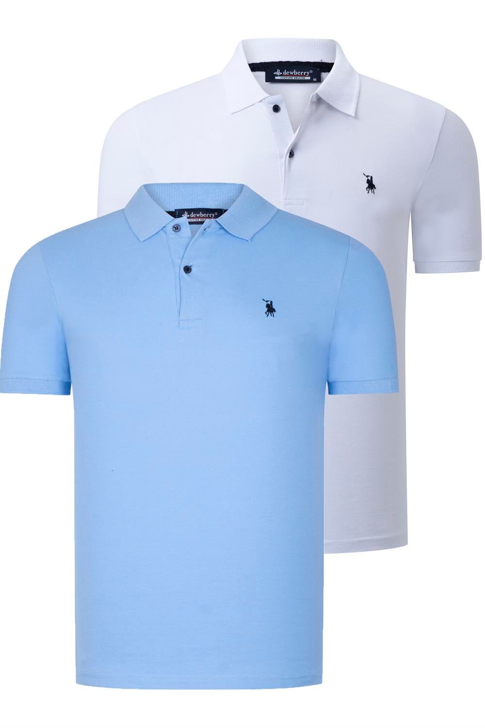 Tricou polo de barbati, dewberry