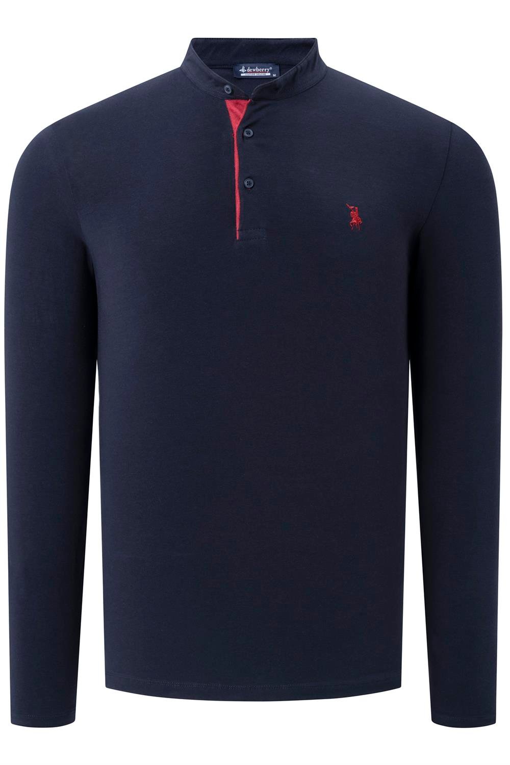 DOUBLE SET V4009 DEWBERRY MEN'S SWEATSHIRT-NAVY - ANTHRACITE