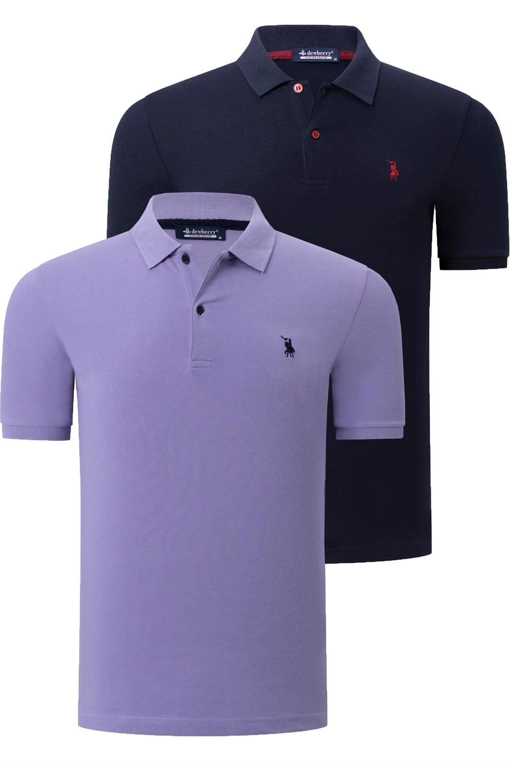 Tricou polo de barbati, dewberry