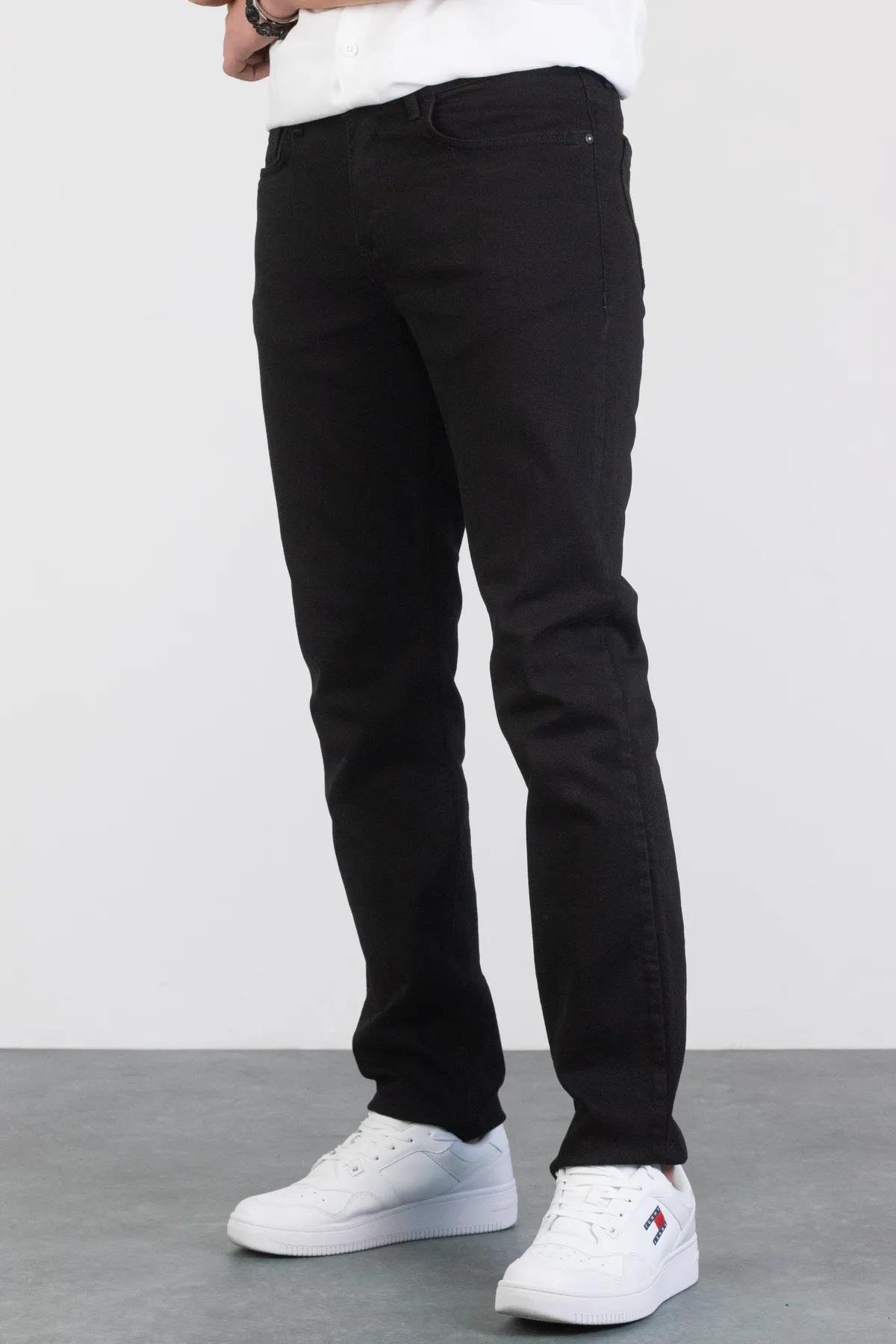 23648 Dewberry Regular Fit Stretchy Hlt Denim Mens Jeans-BLACK