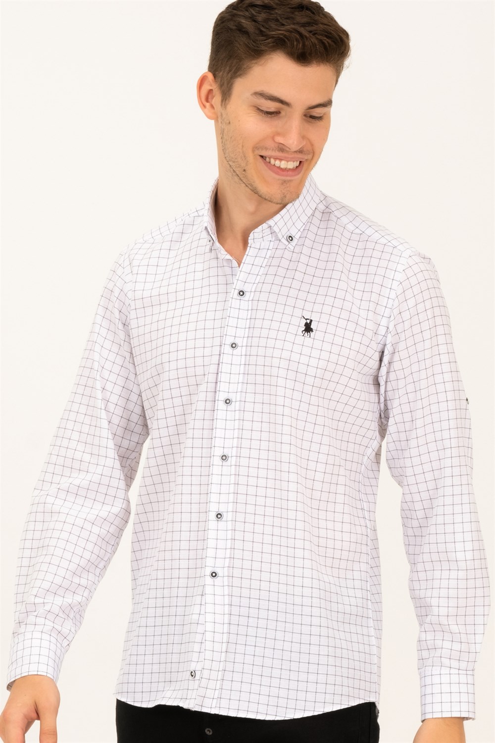 Camasa barbati, dewberry Patterned