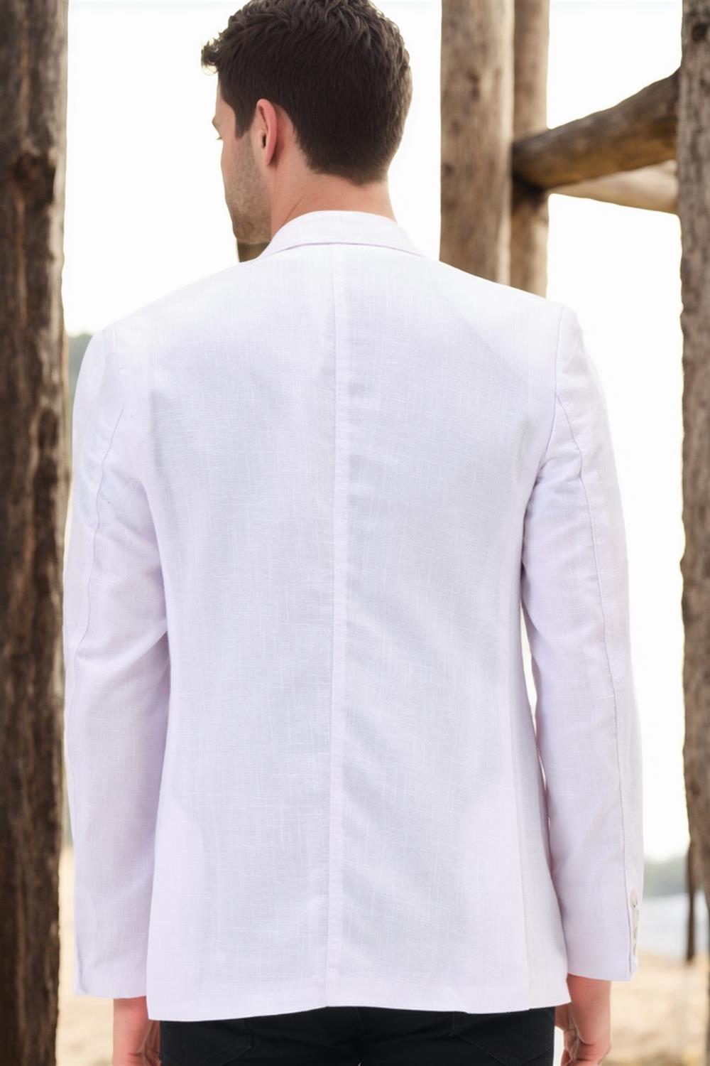 C9059 DEWBERRY MEN&#039;S JACKET-LIGHT WHITE