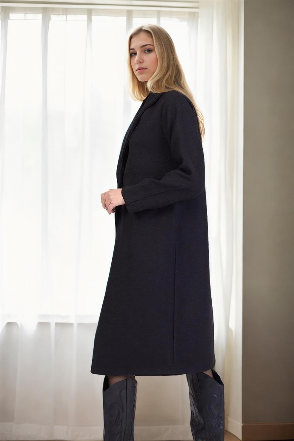 90660 Dewberry Women Coat-BLACK