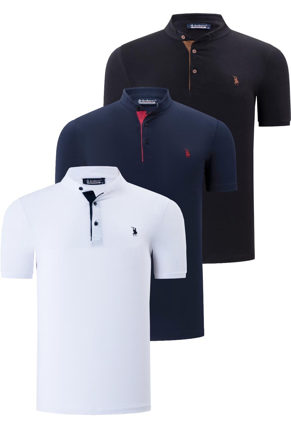 Tricou polo bărbați dewberry