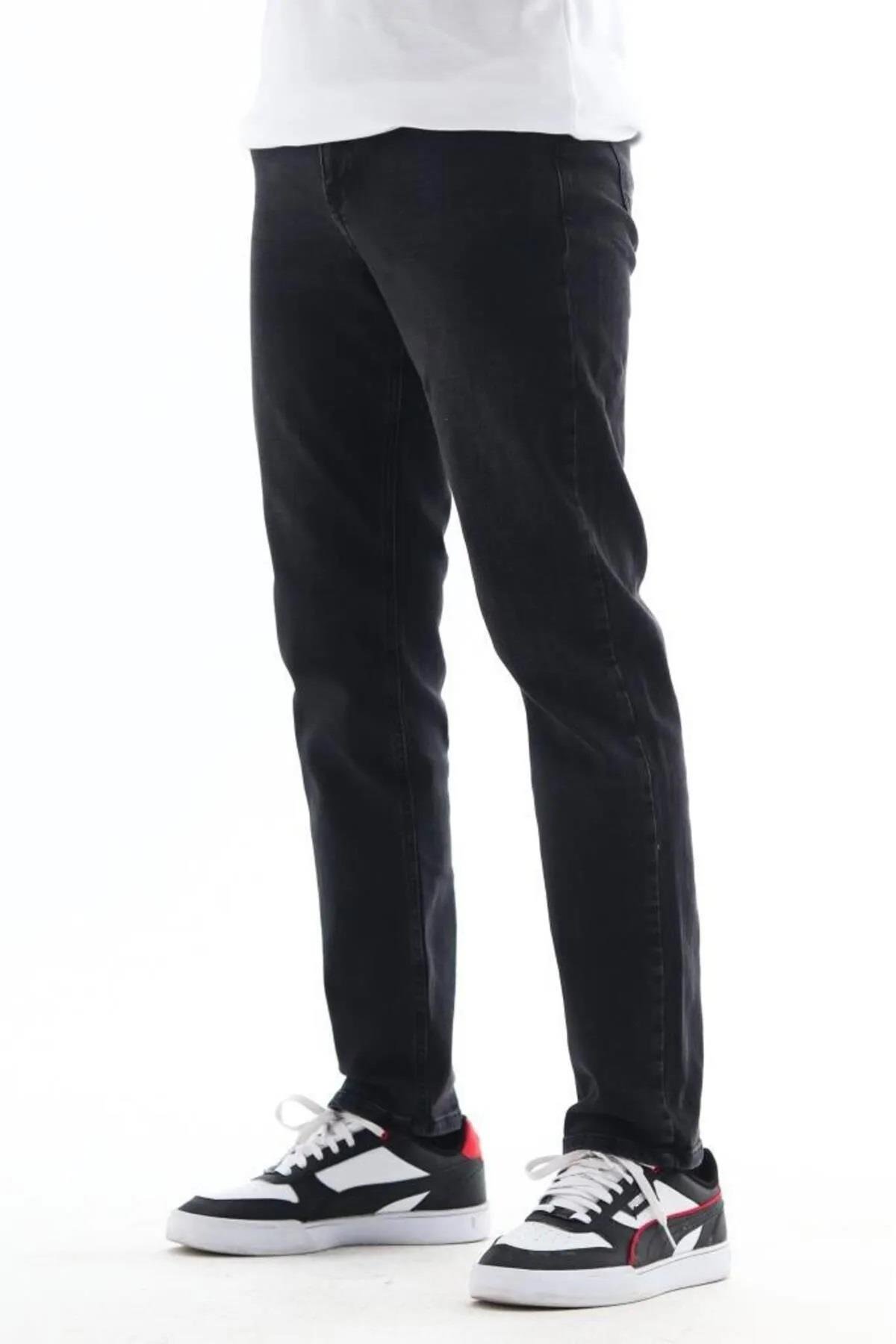 23648 Dewberry Regular Fit Stretchy Hlt Denim Mens Jeans-ANTHRACITE