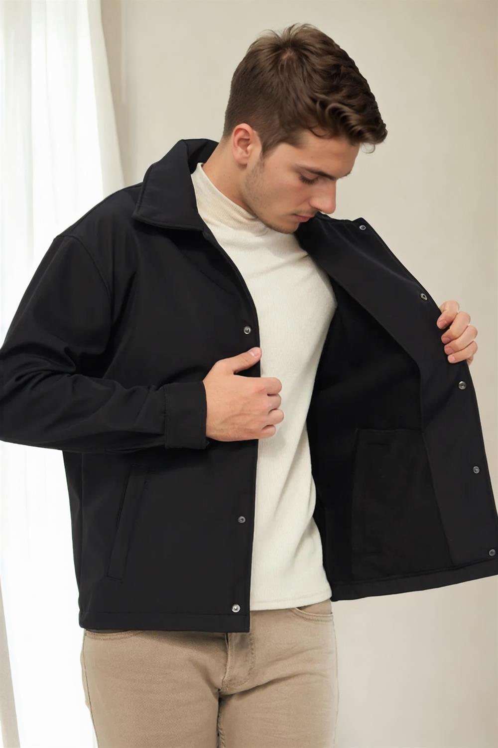 27199 Dewberry Softshell Mens Jacket-BLACK