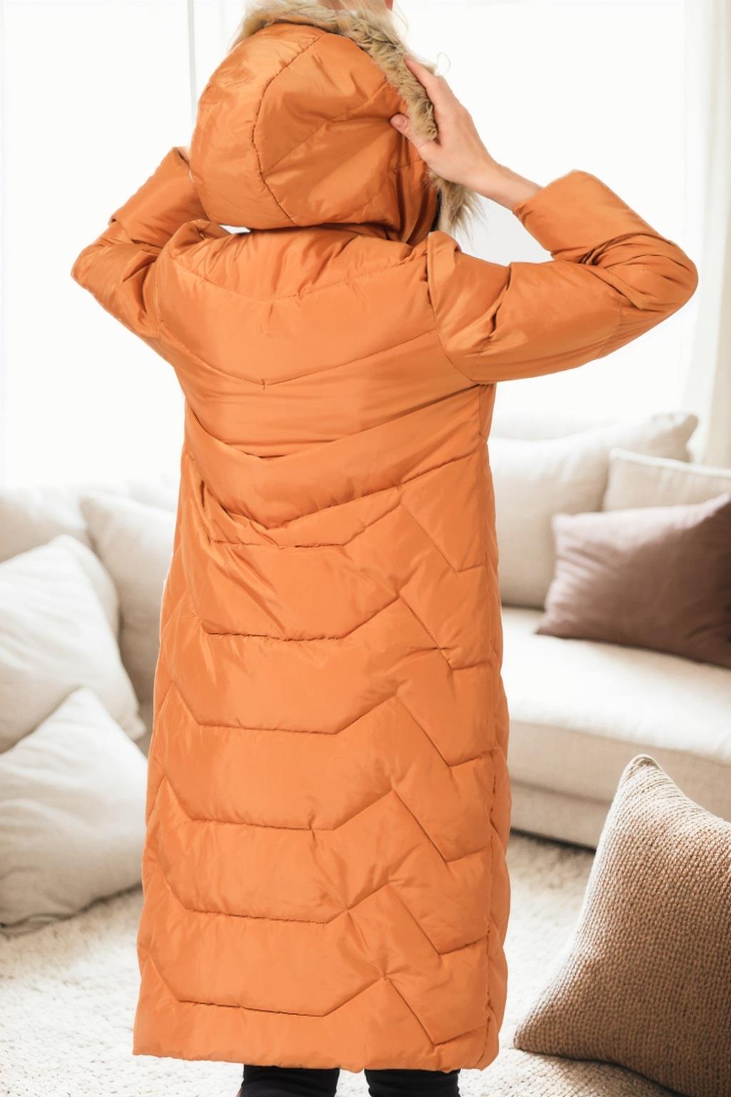 Z9751 DEWBERRY WOMEN&#039;S COAT-CAMEL