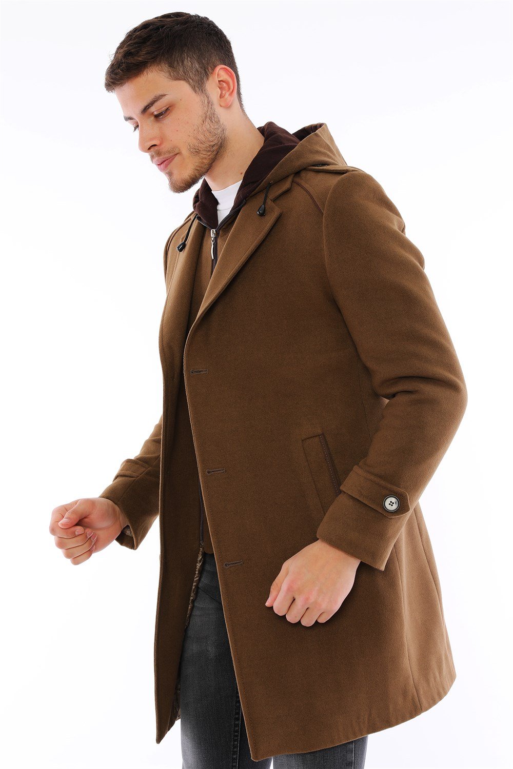 PLT8401 DEWBERRY MEN&#039;S COAT-CAMEL