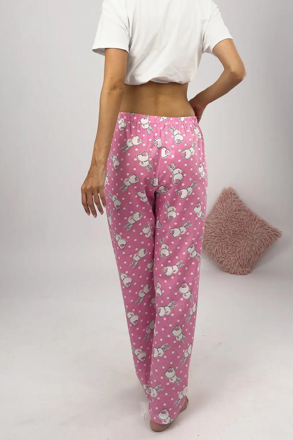80156 Dewberry Women Pyjama Bottom-PINK