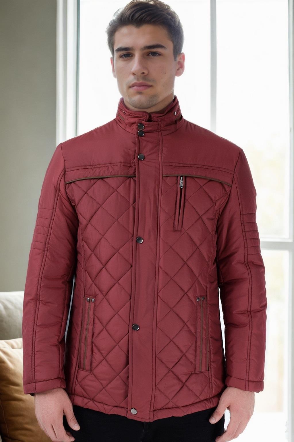 M8616 DEWBERRY MEN&#039;S COAT-BURGUNDY-1