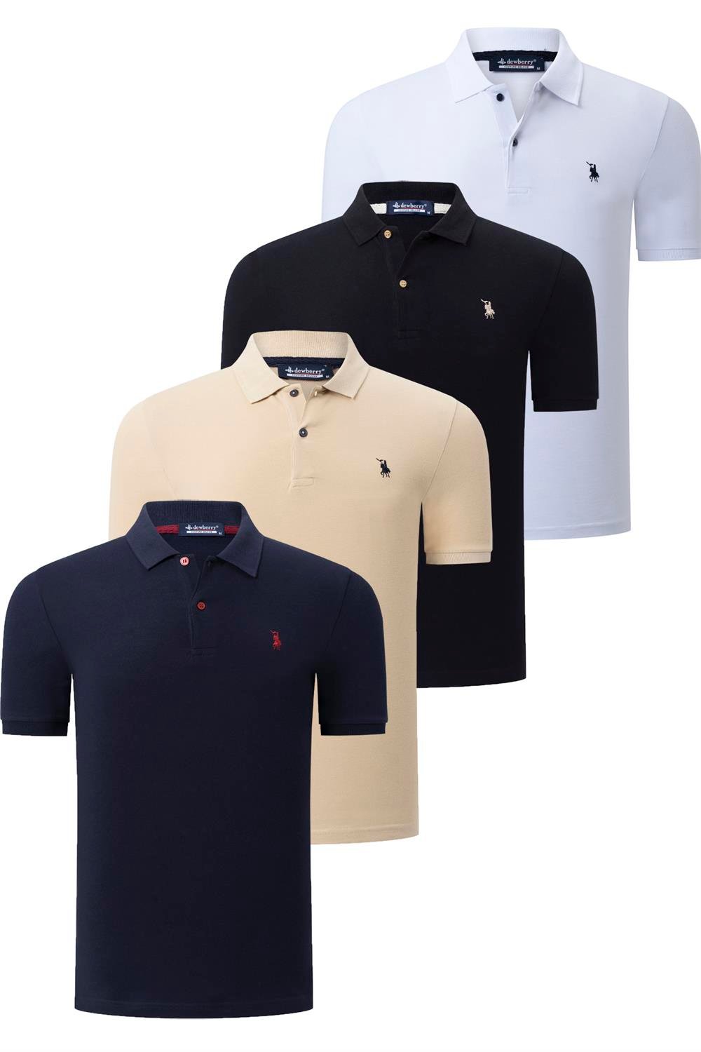 Tricou polo de barbati, dewberry