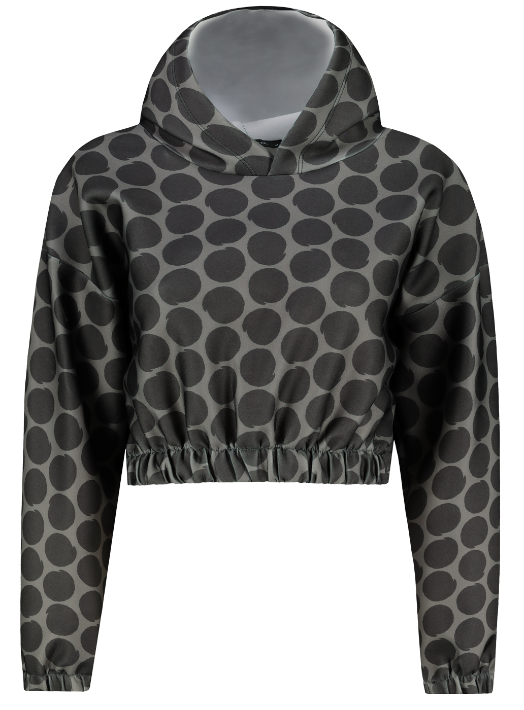 Trendyol Anthracite Crop Sports Sweatshirt