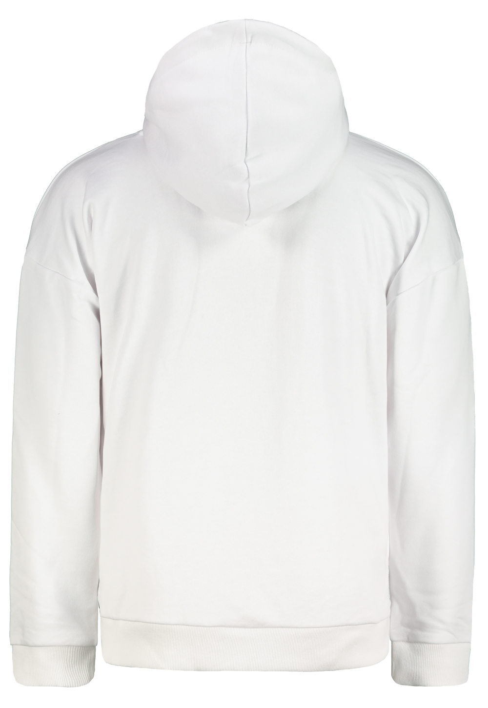 Trendyol White Men's Hoodie Oversize Slogan Label Tricou