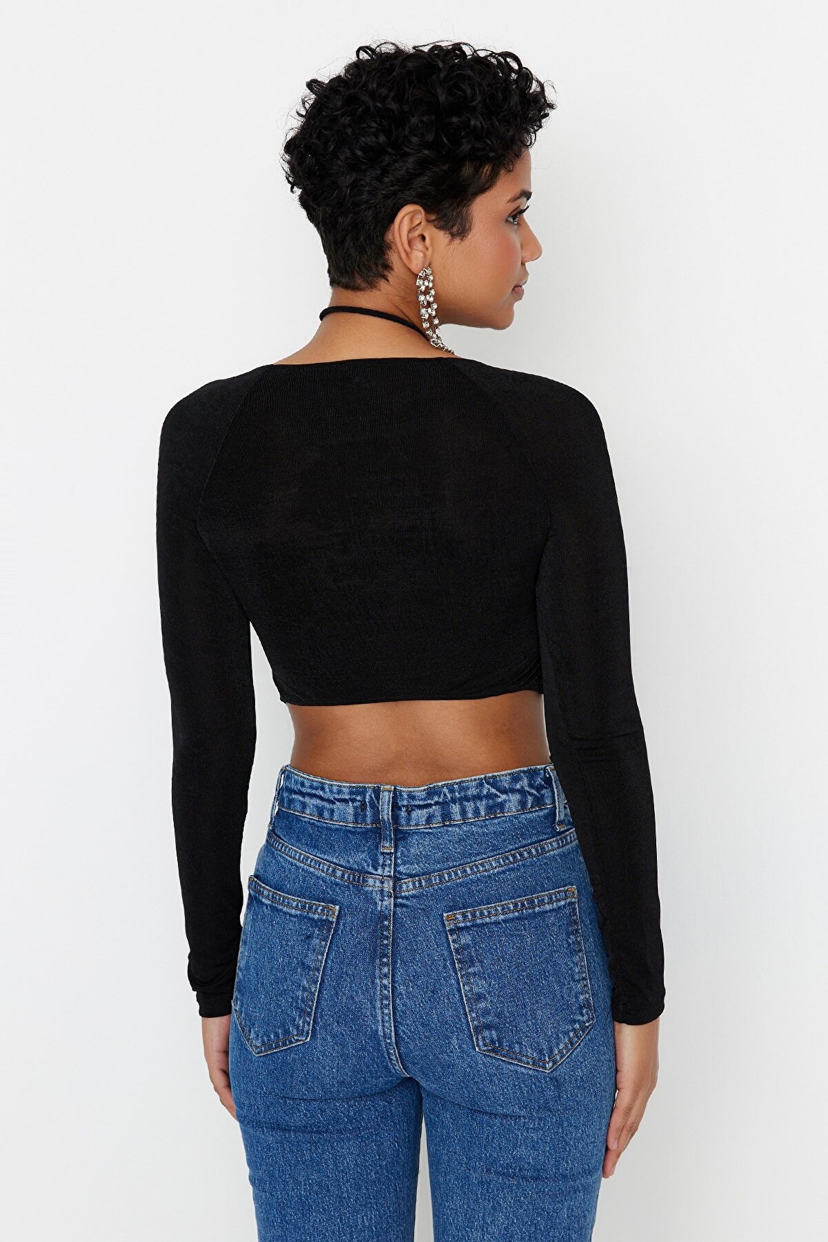 Top dama, Trendyol TPRAW23BZ00092/Black