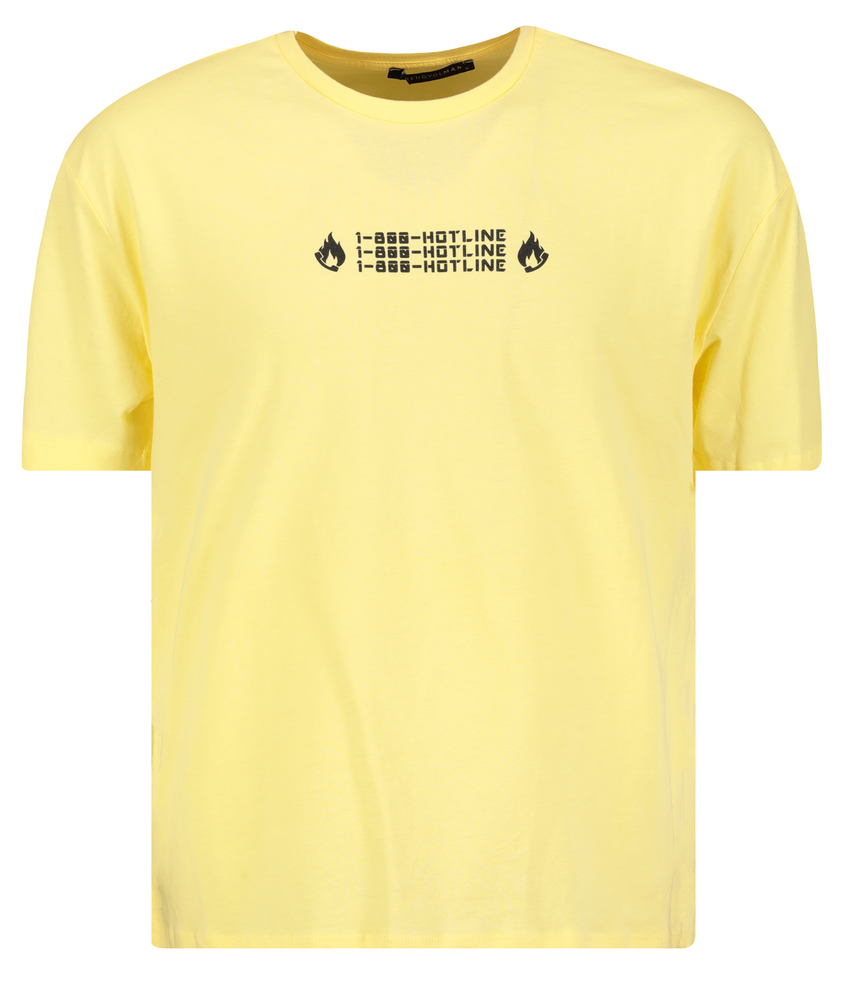 Trendyol T-Shirt - Yellow - Relaxed fit