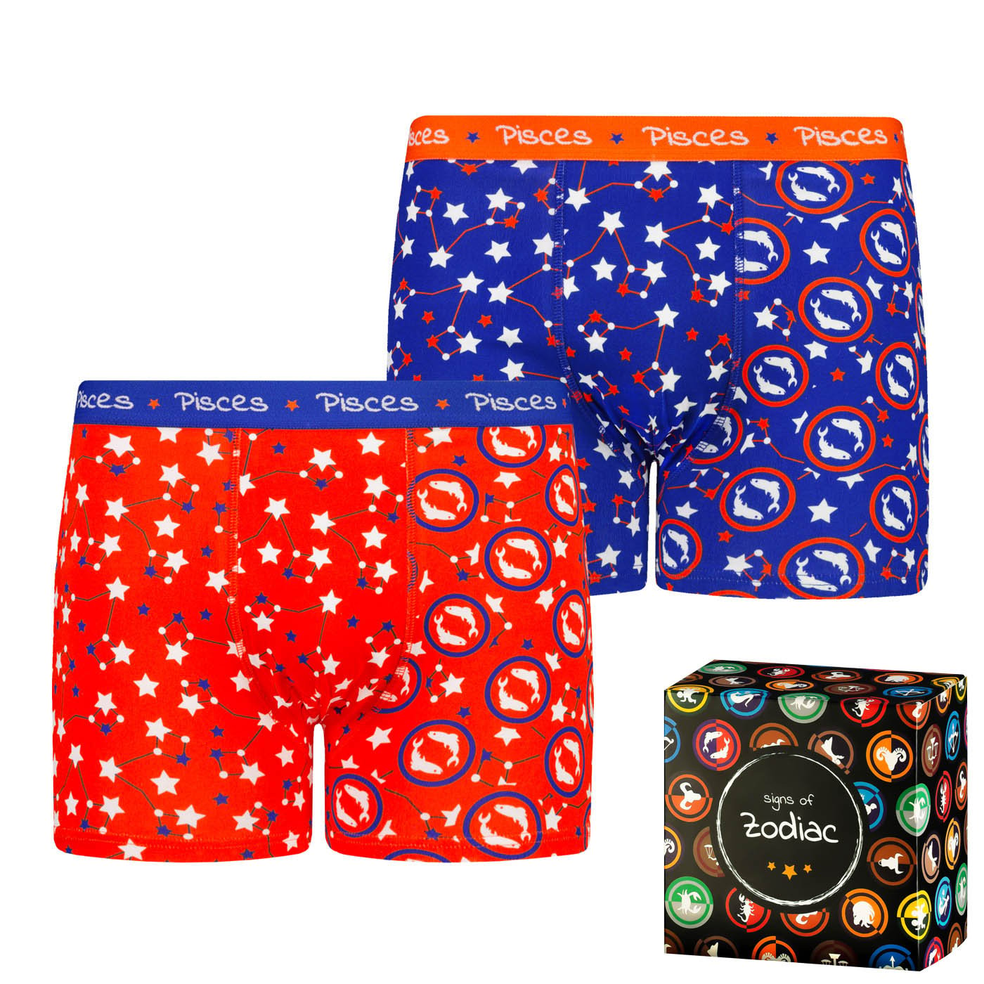 Men's boxers Frogies Zodiac Fische 2P Gift box