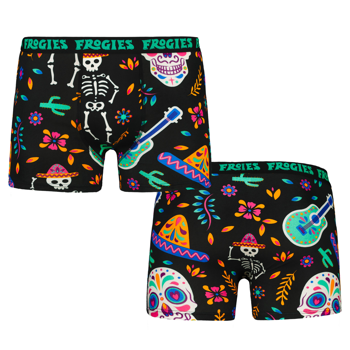 Boxeri pentru bărbați Aliens 3P Frogies Crăciun Muertos