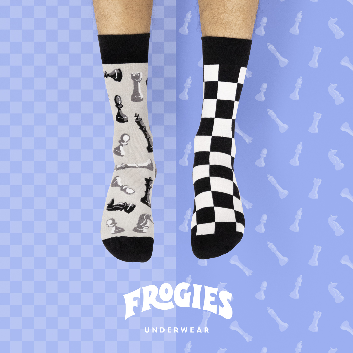 Ponožky Frogies Chess