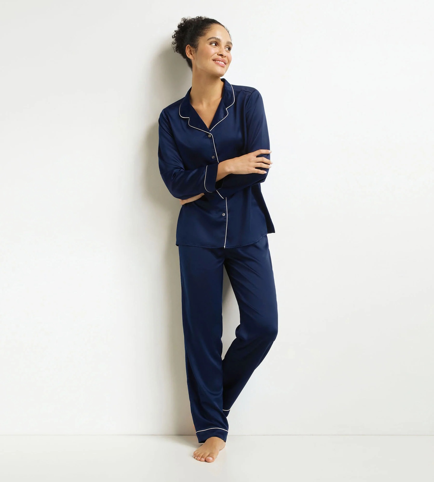 DIM PYJAMA SET - Women&#039;s pajama set - dark blue