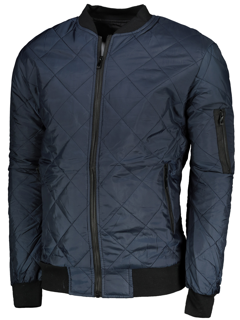 DStreet Kurtka męska pikowana bomber jacket granatowa