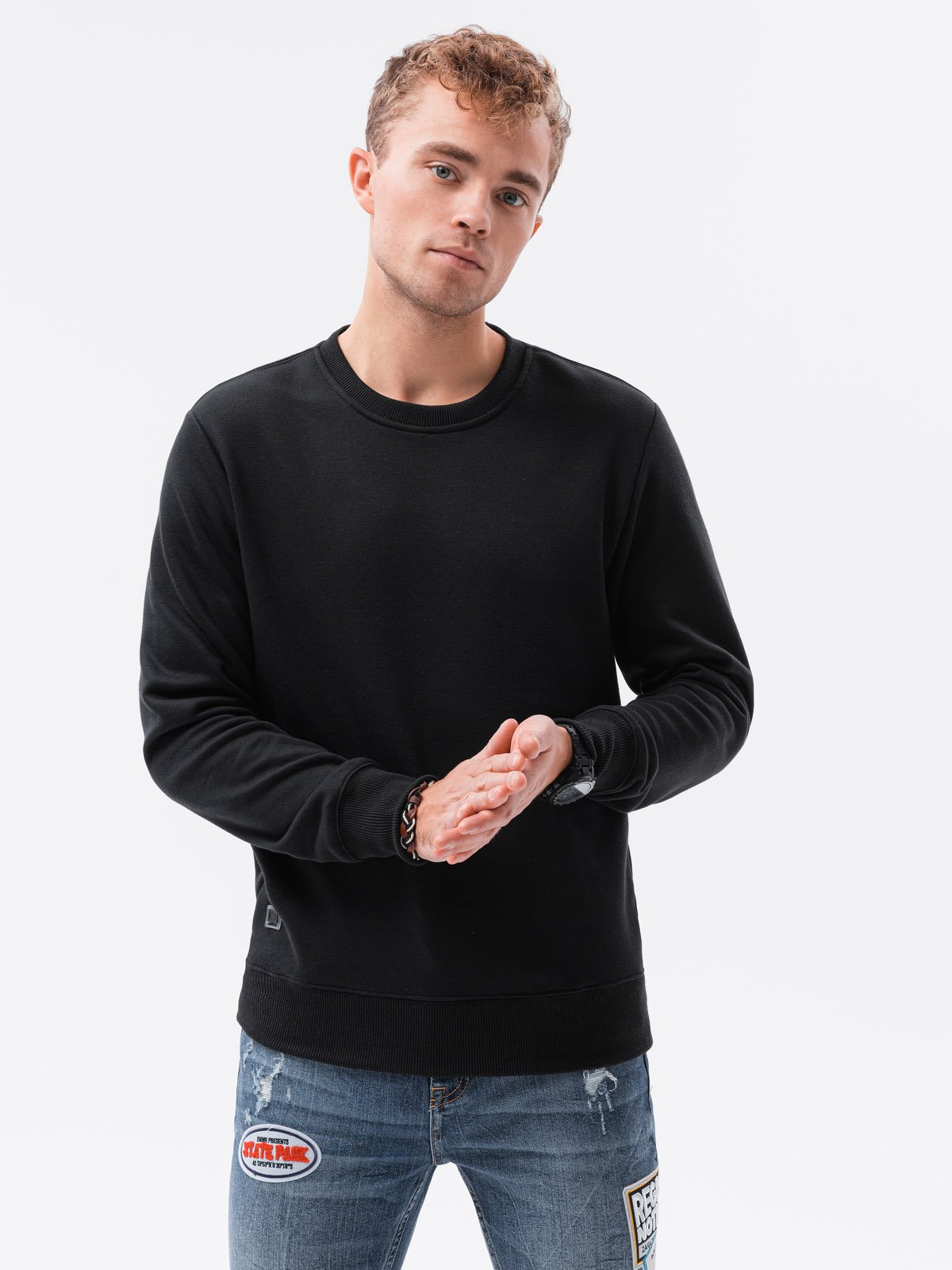 Herren Sweatshirt Ombre