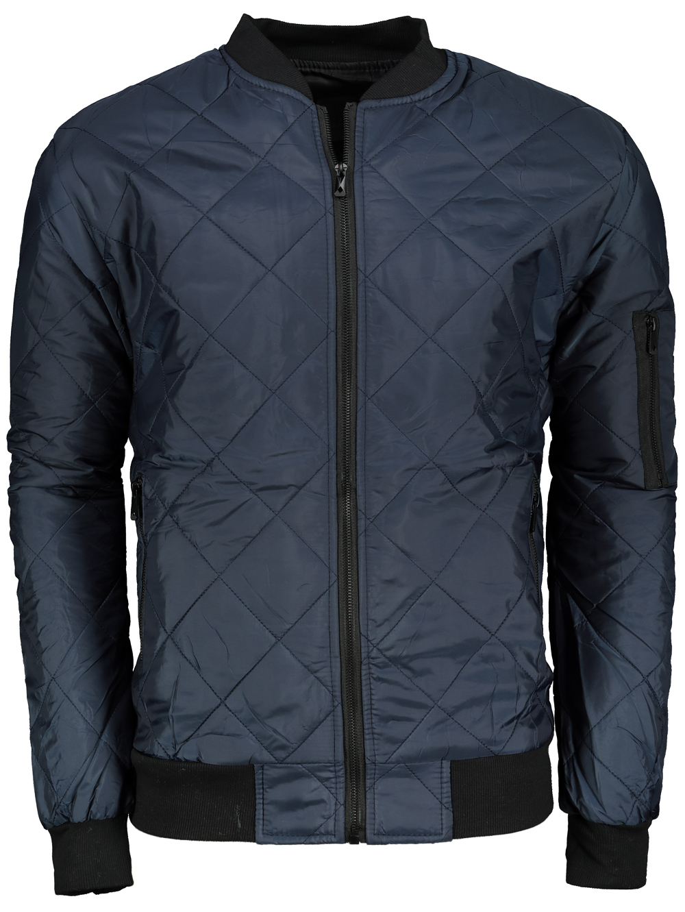 DStreet Kurtka męska pikowana bomber jacket granatowa