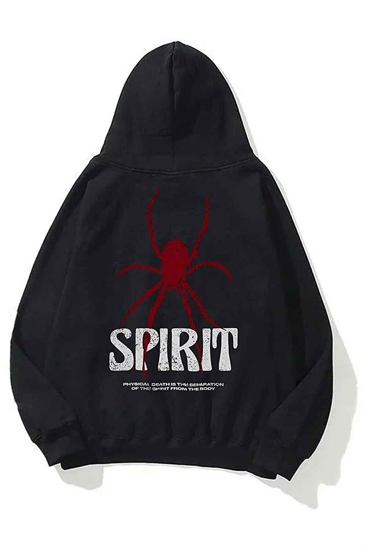 Levně Know Unisex Oversize Sweatshirt Spirit Printed Black