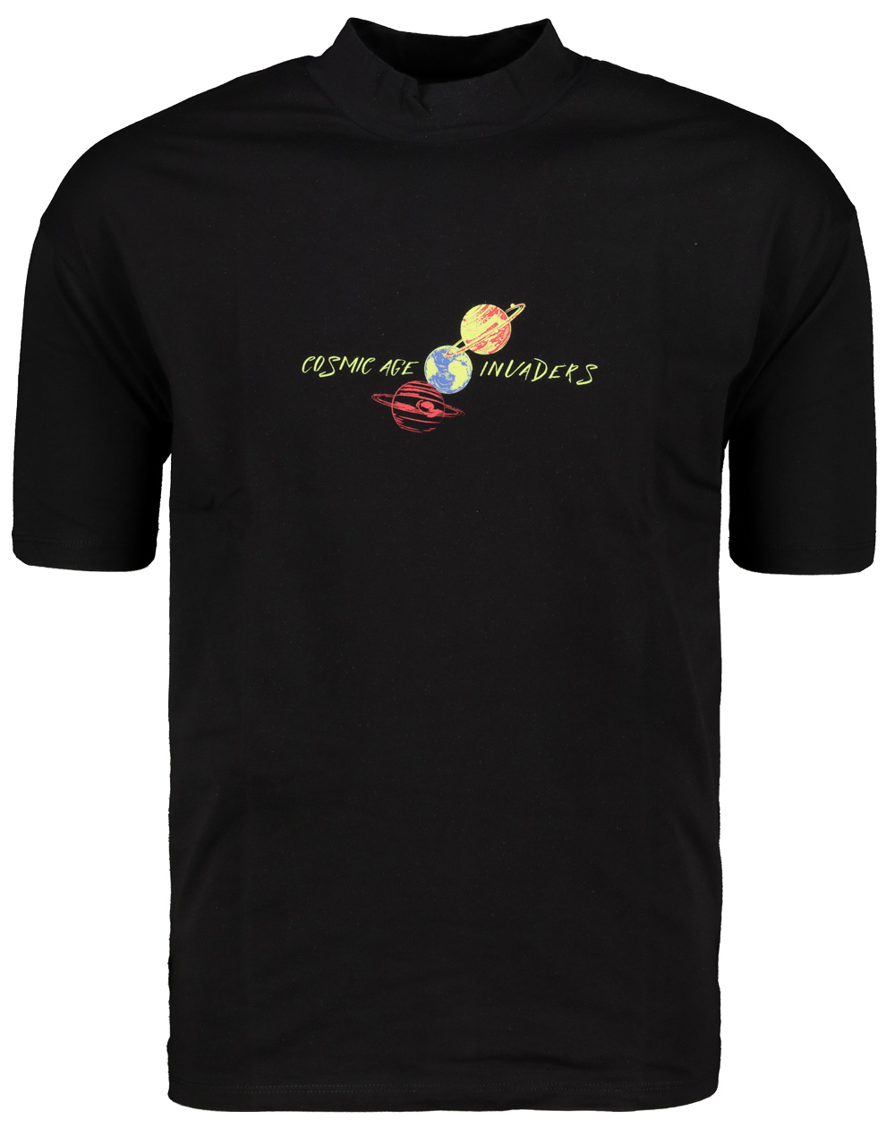 Trendyol Black Men's Relaxed Fit Half Turtle Neck 100% Co...