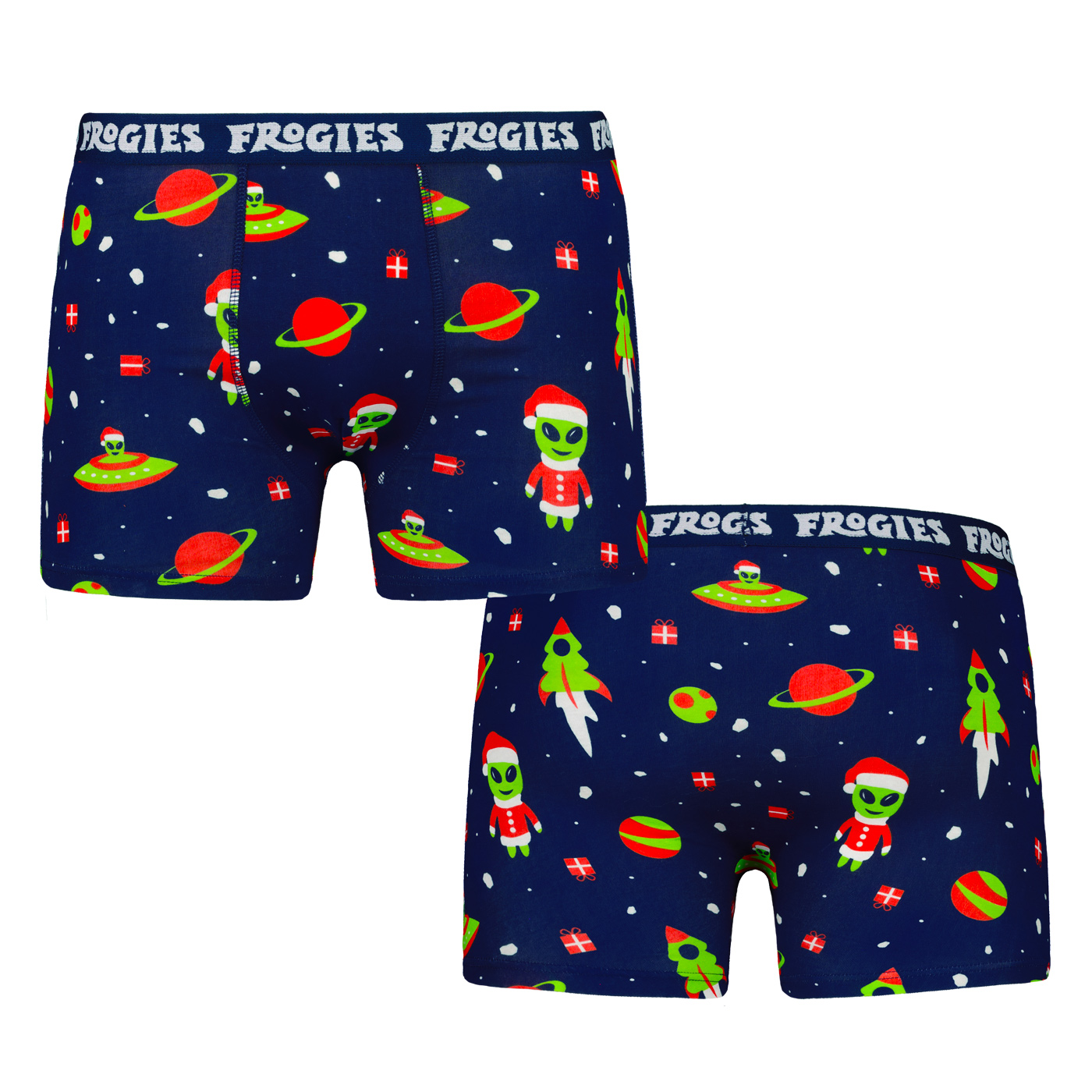 Boxeri pentru bărbați Aliens 3P Frogies Crăciun Muertos