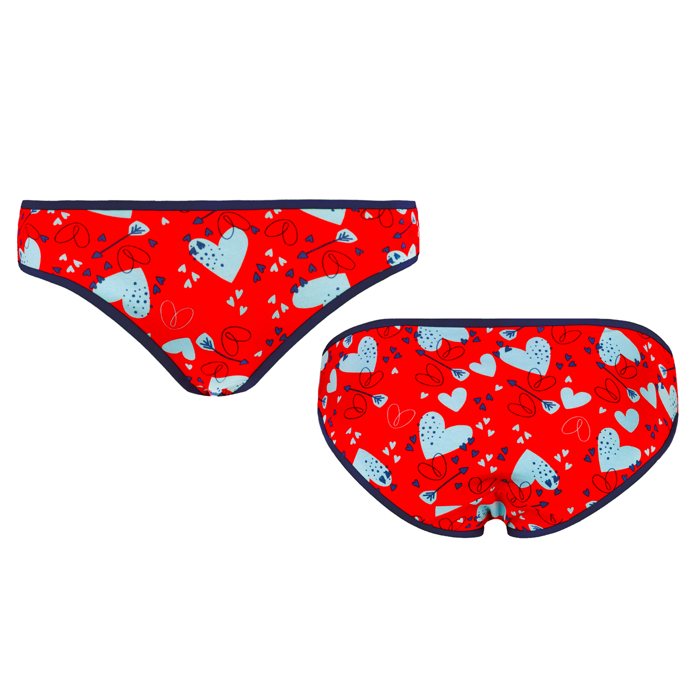 Women's panties Frogies Love Hearts