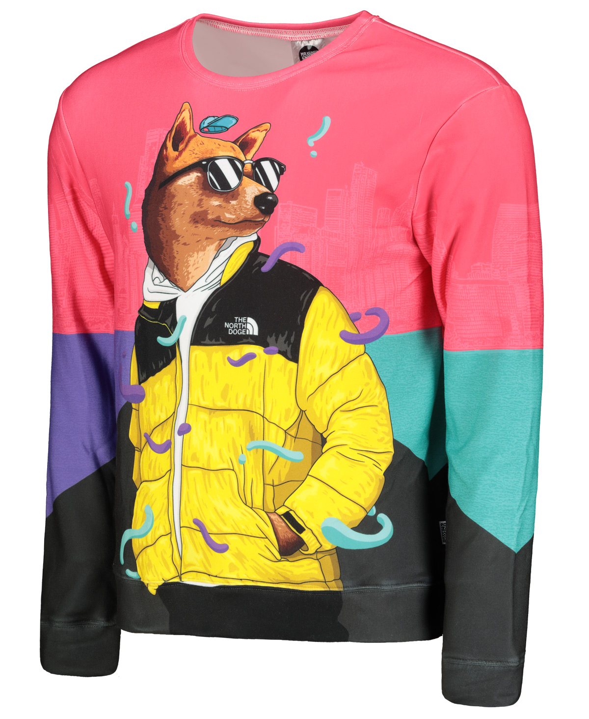 Dl GUGU &amp; Miss GO Unisex&#039;s The North Doge Pulover S-Pc2343